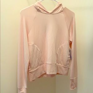 Athleta Girl baby pink hoodie. (BRAND NEW)
